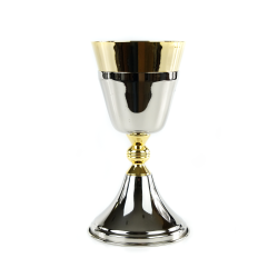 Cálice Prateado e Dourado