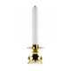 Castiçal Dourado com Vela de Cera Liquida Castiçal Dourado com Vela de Cera Liquida