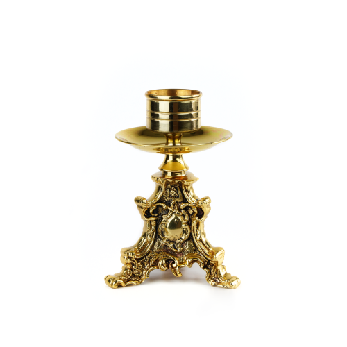 Castiçal Dourado Trabalhado Castiçal Dourado Trabalhado
