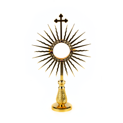 Custódia/Ostensório Dourada com Raios