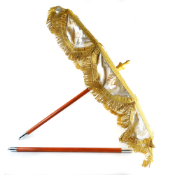 Umbela Dourada e Creme