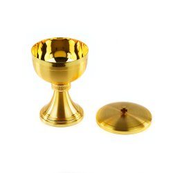 Píxide Dourada com Pormenores Trabalhados