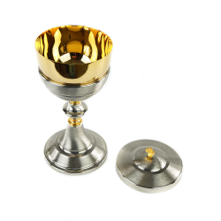 Píxide Prateada e Dourada