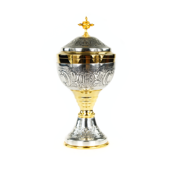 Píxide Prateada e Dourada JHS