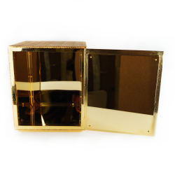 Sacrário Dourado com Cordeiro Pascal Prateado